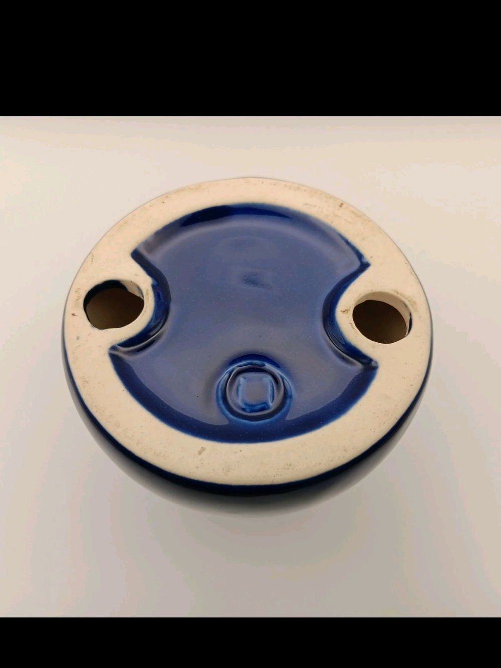 Cobalt Blue Sandstone Candle Holder with Stars - Picture 9 of 14